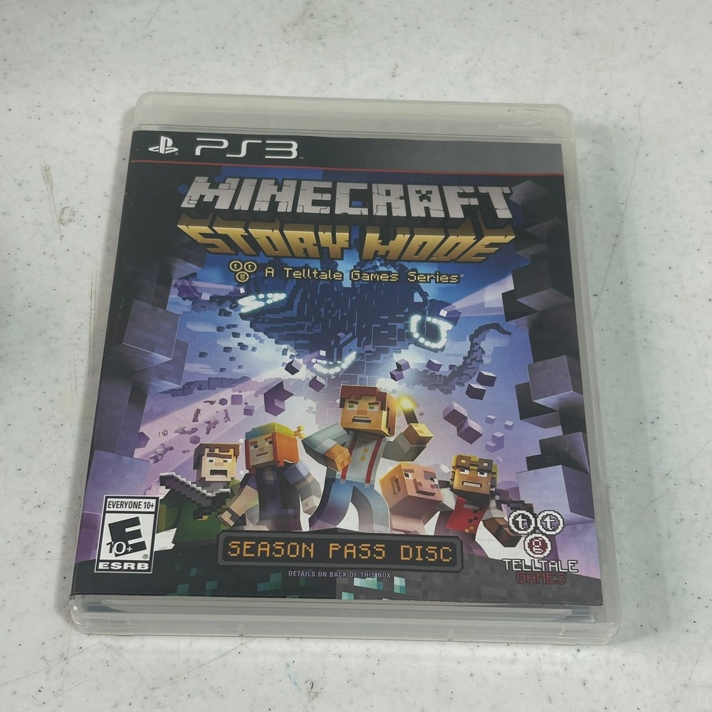 Minecraft Story Mode Season Pass Disc Sony PS3 PlayStation 3 Telltale Games